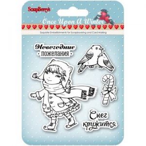 Stemple akrylowe ScrapBerry's 10.5cm, Once Upon a Winter